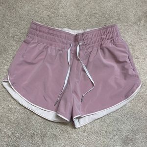 lululemon athletica Pink Double-Layer Athletic Shorts